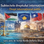 Subiectele dreptului internațional – Drept internațional public